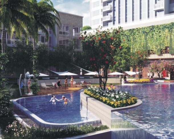 Swimming pool and kids pool